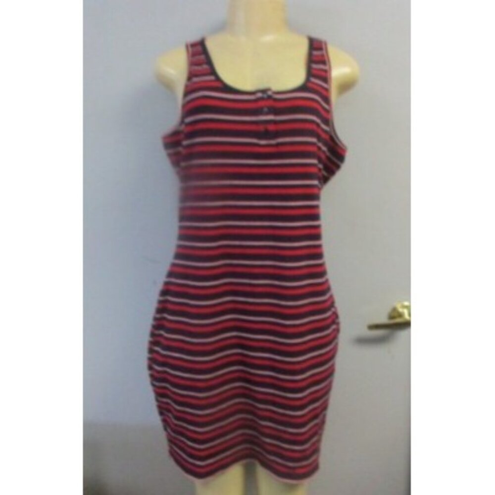 Walkpop  Women's Trenton Dress Red/White/Blue Striped Size XL NWOT !!!